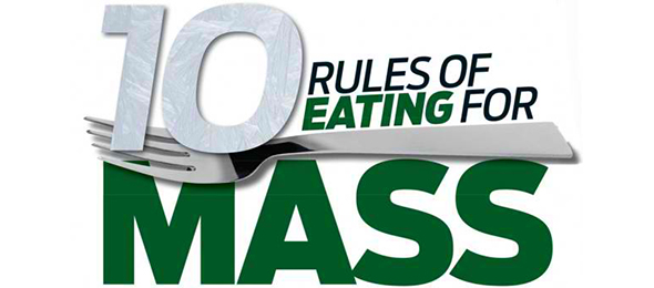 10 nutrition rules for mass build