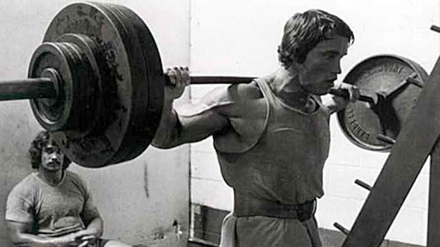 Arnold about heavy wieght training
