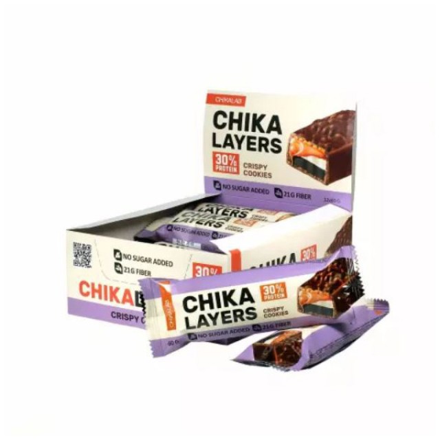Chikalab Chika Layers proteinski bar sa punjenjem, 60g