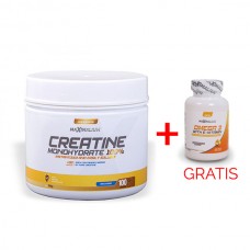 Creatine monohydrate instant, 500g + Omega 3, 30kap (FREE)