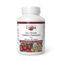 Organic CranRich Super Strength Cranberry (500mg), 90kap