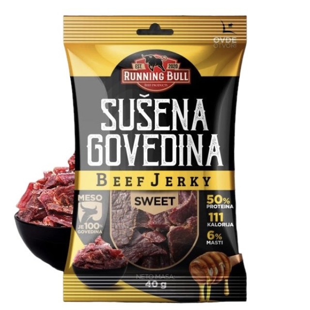 Beef Jerky (sušena govedina), 40g